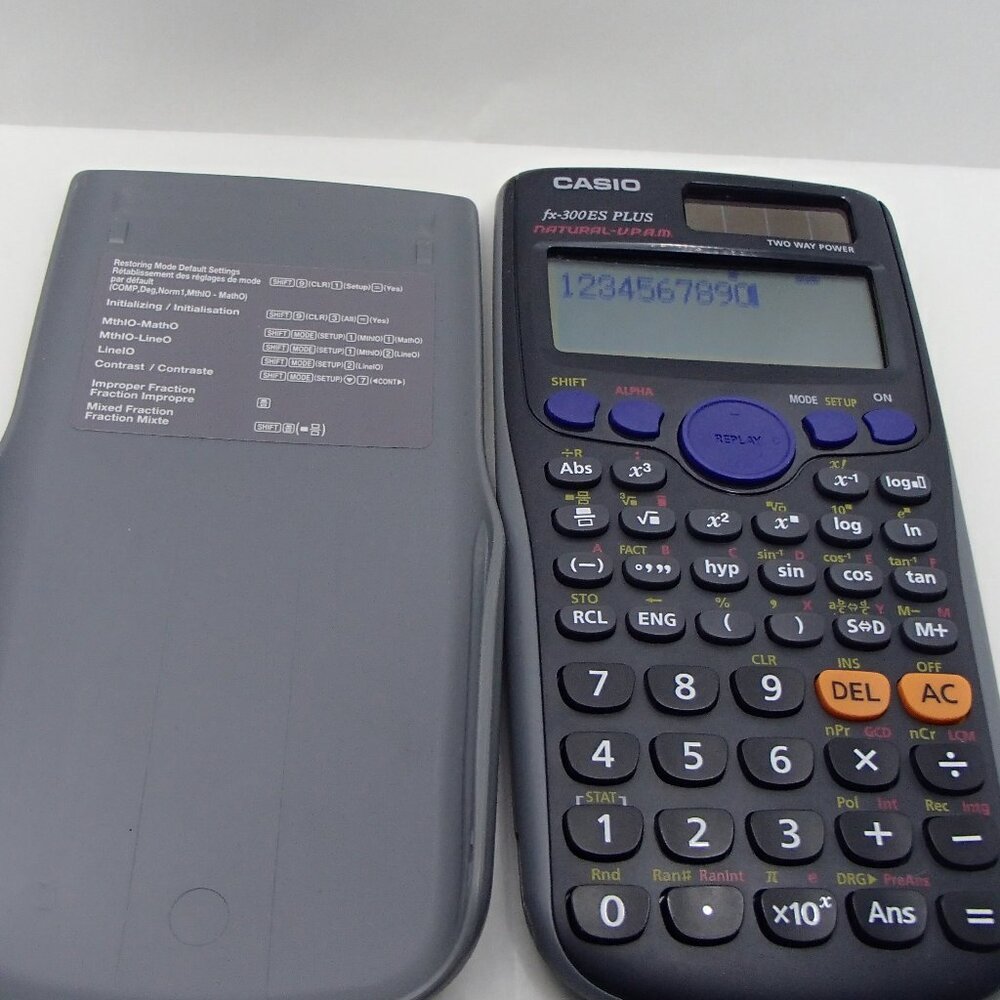 Casio FX-300ES Plus Scientific Calculator Natural Textbook Display, Black